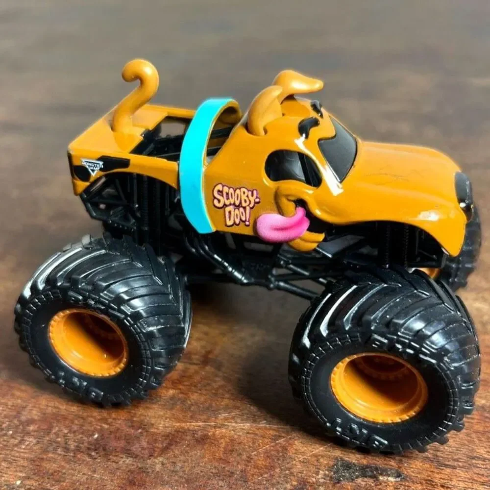 Monster Jam Diecast Monster Trucks - Scooby-Doo,  Dragon & Iron Warrior, Lot (3)